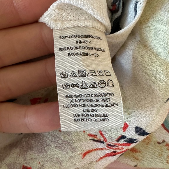 Free People Island Time Cream Color One Shoulder Wide Leg Jumpsuit — NWOT - Picture 6 of 6